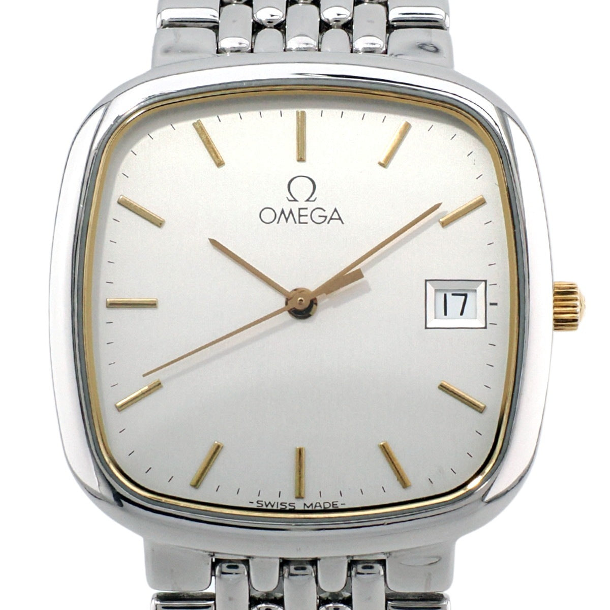 オメガ デヴィル スクエア メンズ Ref.396.1017 ETA 255.411 クオーツ 1991年製 USED Omega
