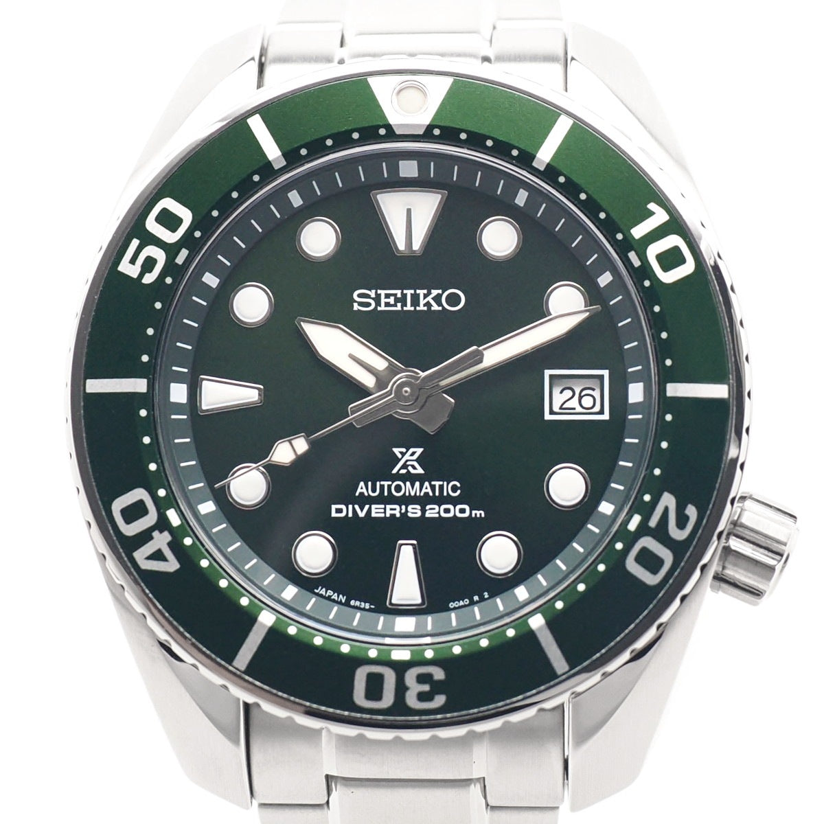 セイコー プロスペックス ダイバースキューバ 200m グリーン文字盤 SBDC081 6R35-00A0 自動巻 2019年製 USED Seiko