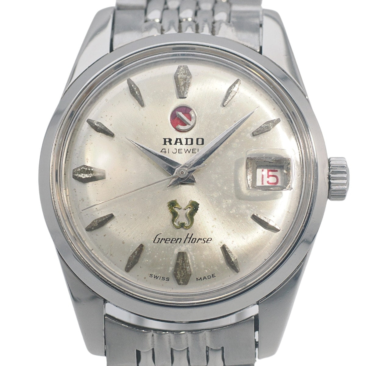 ラドー グリーンホース 41石 Ref.11657/1 金色ムーブメント 自動巻 OH済 1970年代 Rado