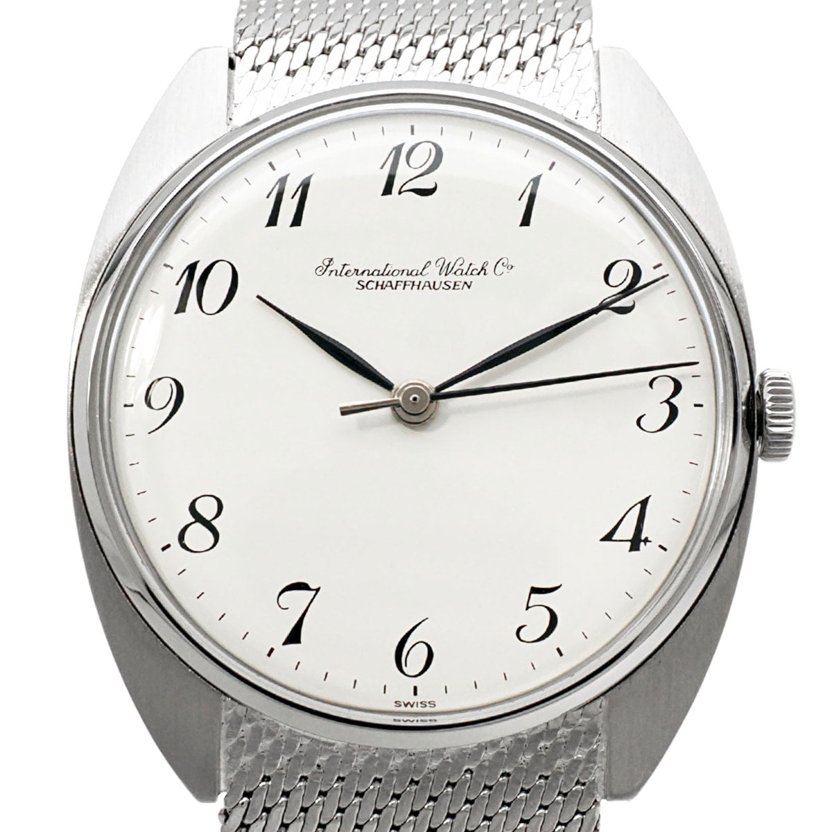 IWC Ref.2407 トノー型 純正メッシュブレスレット Cal.403 手巻き OH済 1973年製