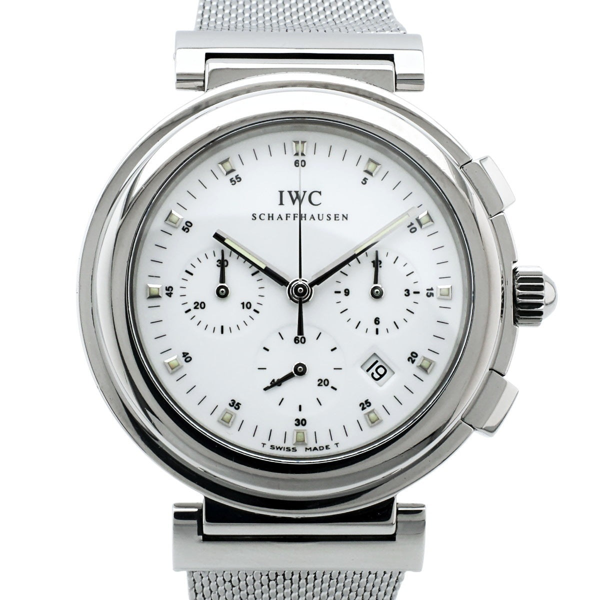 IWC ダ・ヴィンチ SL クロノグラフ IW3728 ホワイト文字盤 旧純正