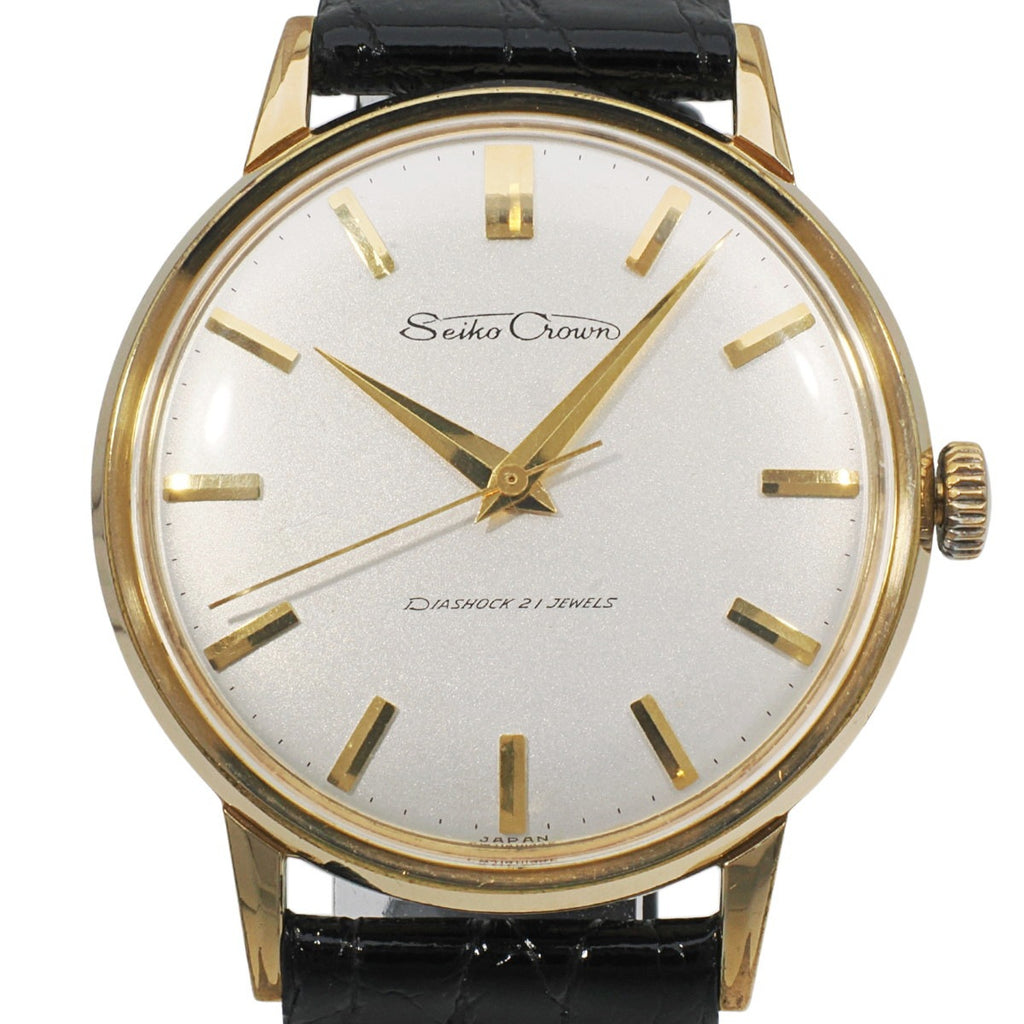 セイコー クラウン J14071E 金メッキ Cal.560 21石 手巻 OH済 昭和37年/1962年製 Seiko Crown