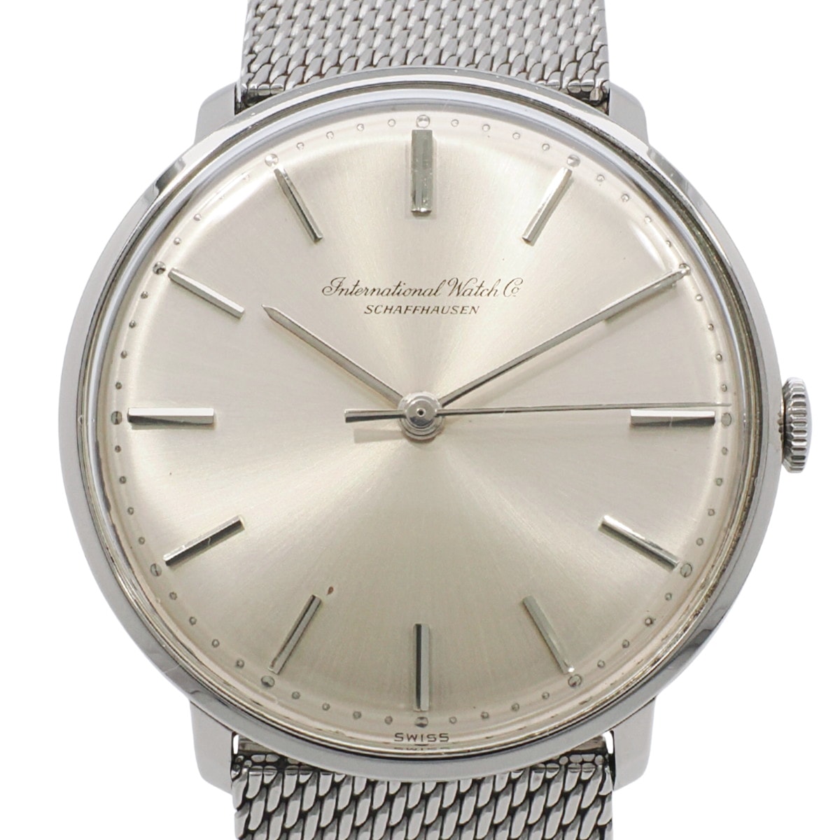 IWC Ref.1410 純正メッシュブレスレット Cal.402 手巻き OH済 1967年製