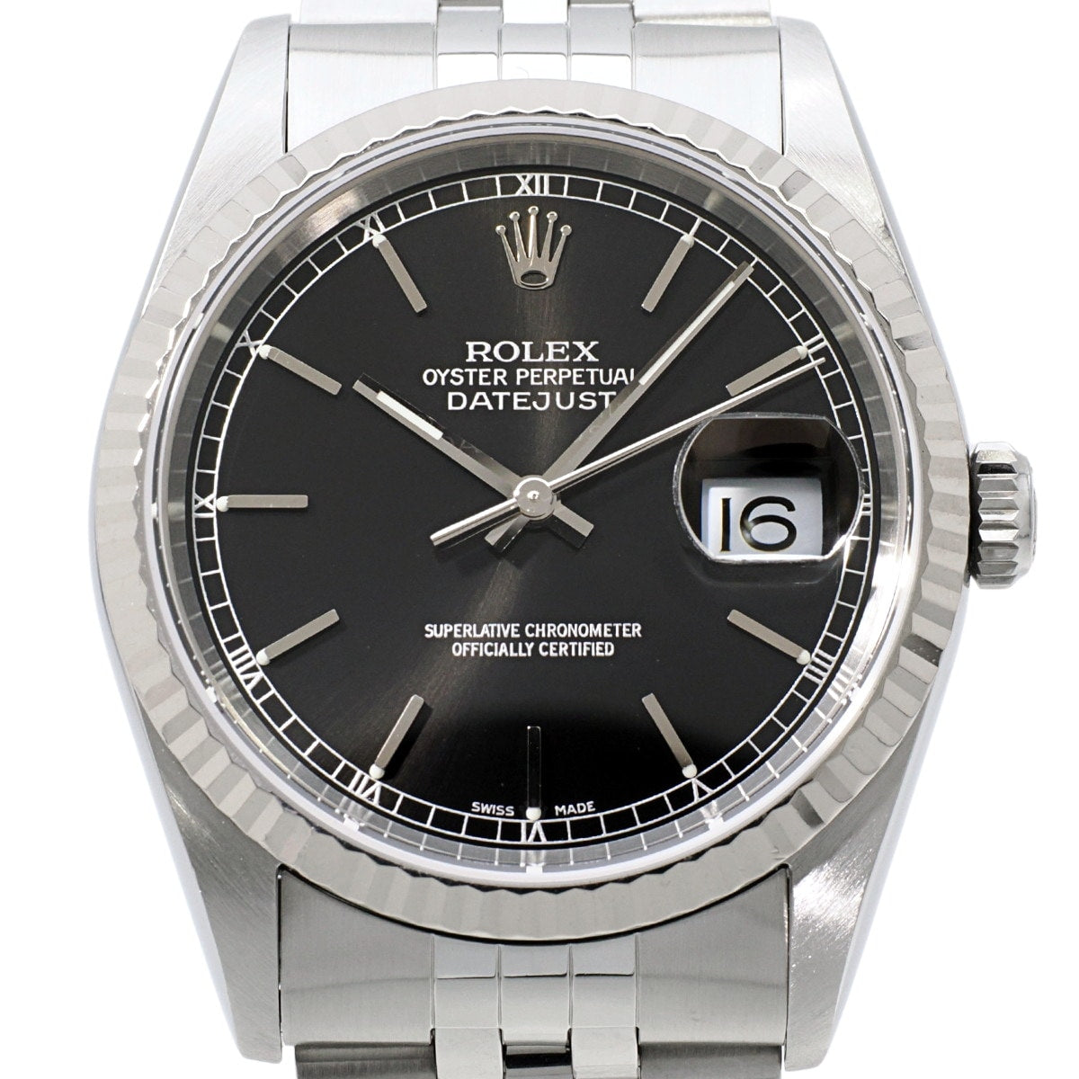 Rolex Datejust Ref. 16234 Cal. 3135 Automatic, Manufacturer Complete Service Performed, Manufactured in 2000