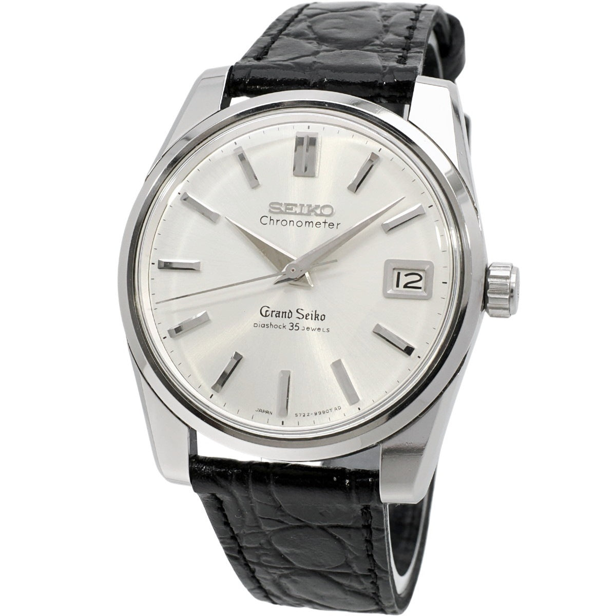 グランドセイコー セカンドモデル 5722-9990 ライオンメダリオン W SEIKOリューズ 手巻 OH済 昭和40年/1965年製