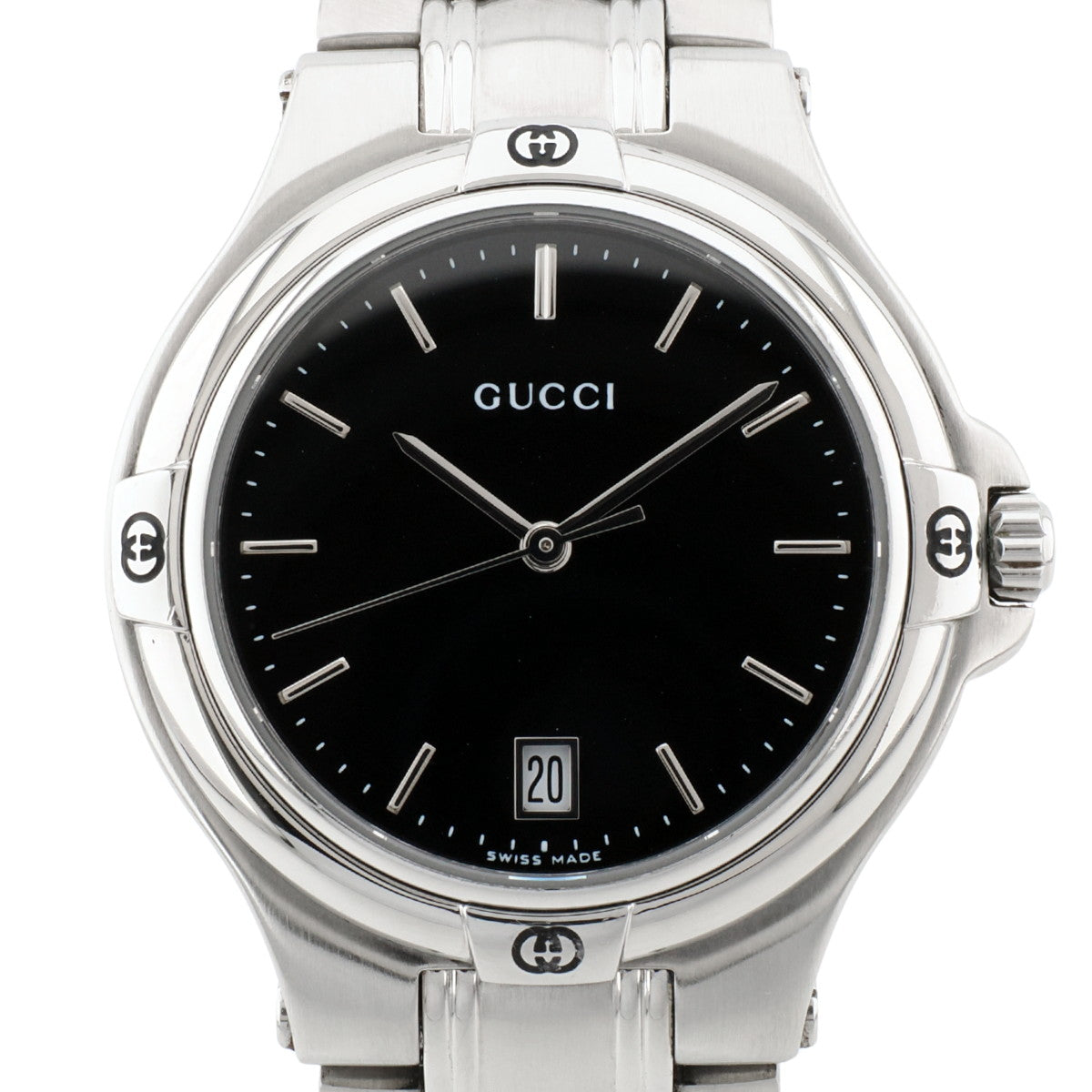 GUCCI 9040M 35mm Men's Black Dial Quartz 2000s USED