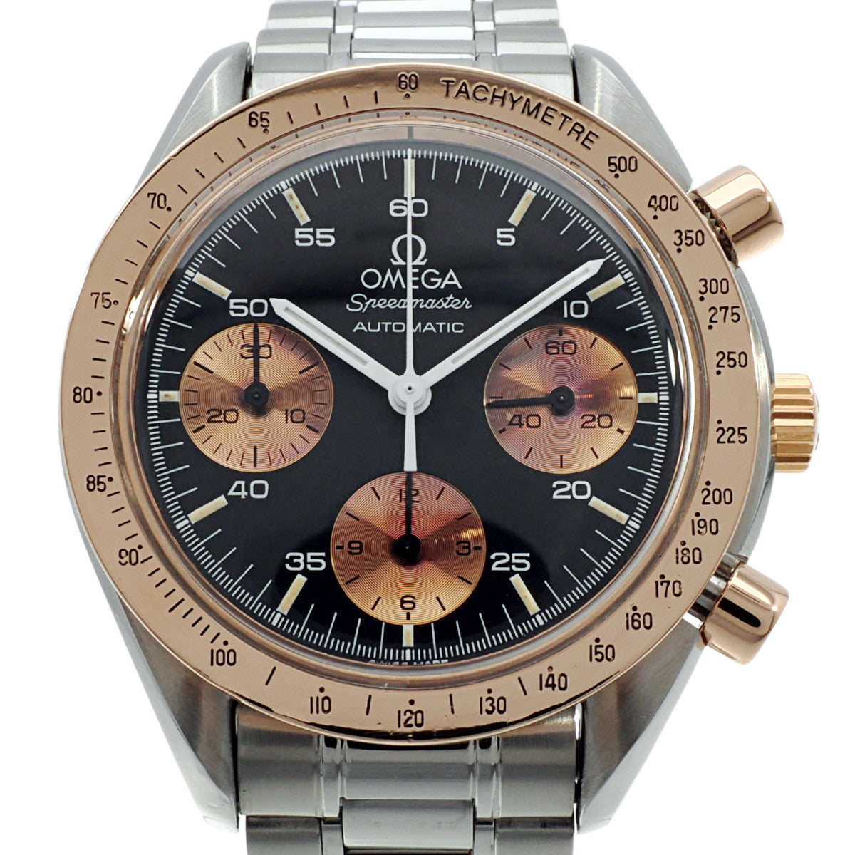 [Manufacturer Overhauled Dec 2025/Over 190,000 Yen] Omega Speedmaster Combination 175.0033 18K RG Bezel with Warranty Until 2027
