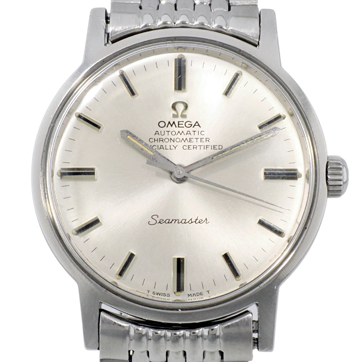 オメガ シーマスター クロノメーター ノンデイト 167.070 純正ブレスレット Cal.551 自動巻 OH済 1968年製