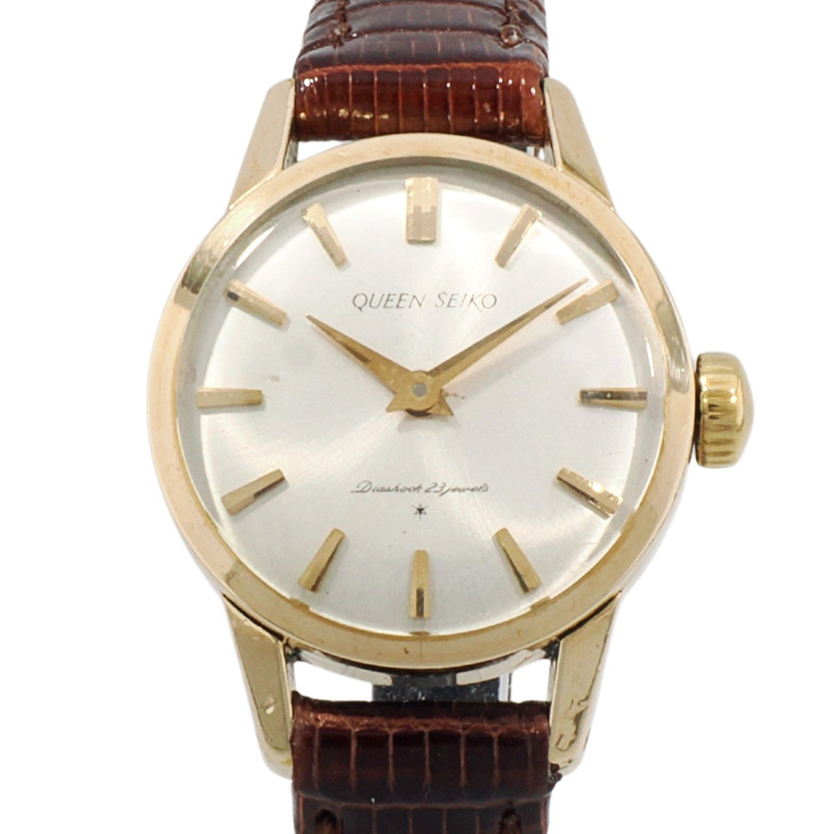 クイーンセイコー Ref.30001 14K金張り AD文字盤 23石 OH済 1963年製（昭和38年）
