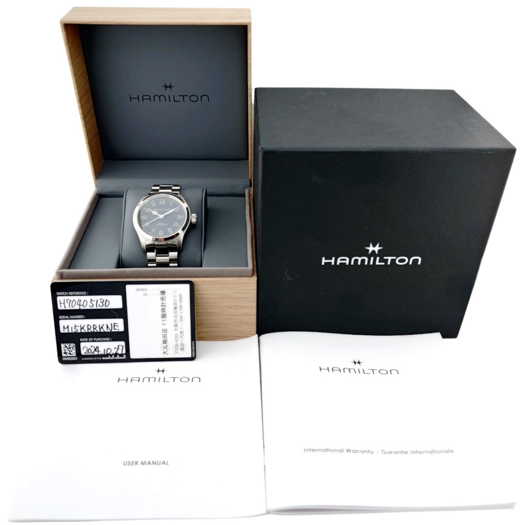 Hamilton Khaki Field Murph Auto 38mm H70405130 Automatic, purchased in 2024, USED Hamilton