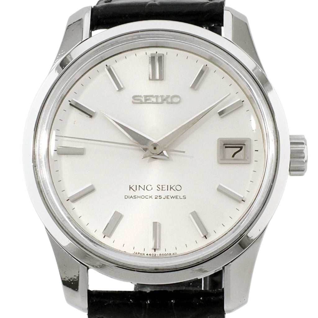 King Seiko 4402-8000 44KS Date, Early Model, Shield Medallion, Manufactured 1966, Overhauled, Manual Winding
