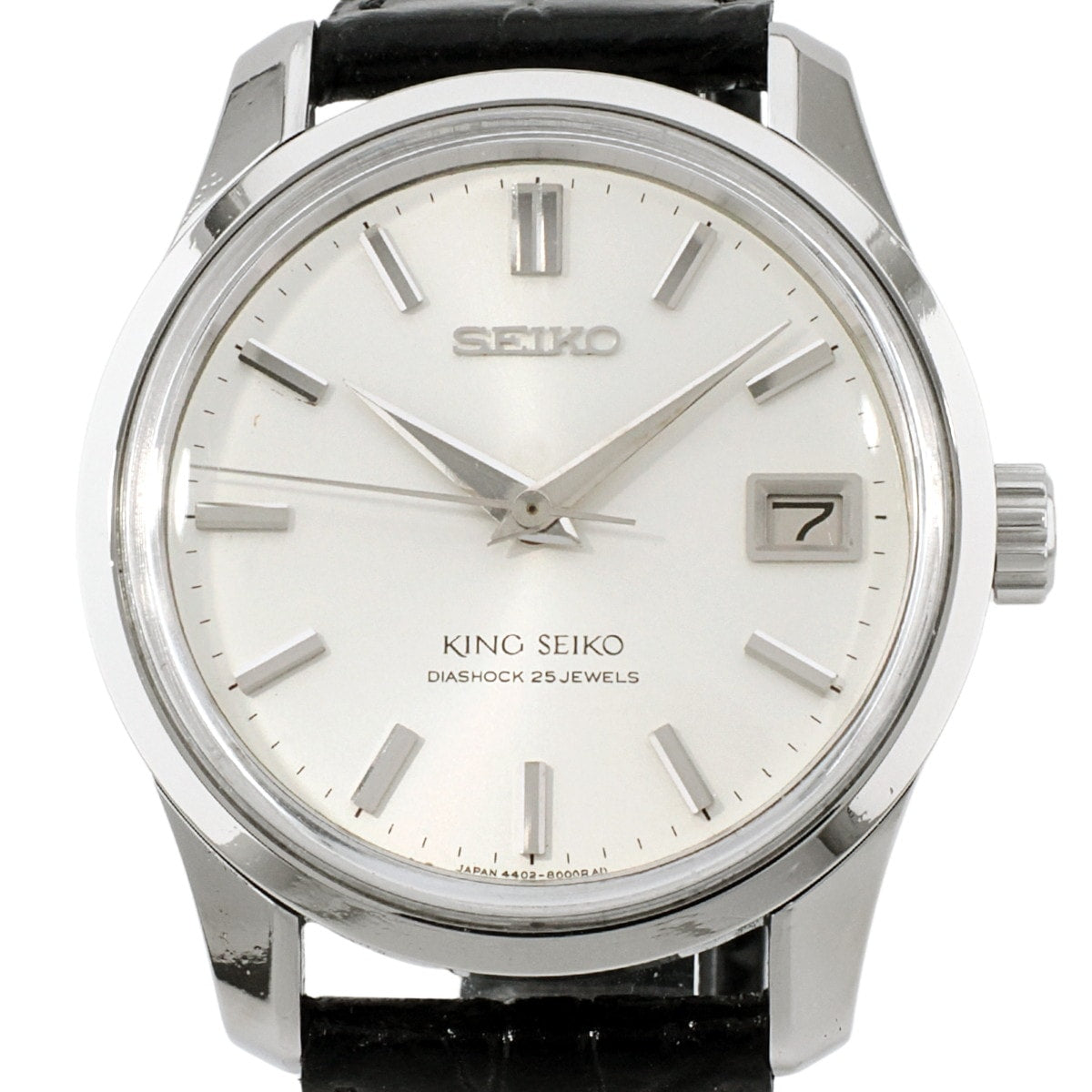 King Seiko 4402-8000 44KS Date, Early Model, Shield Medallion, Manufactured 1966, Overhauled, Manual Winding
