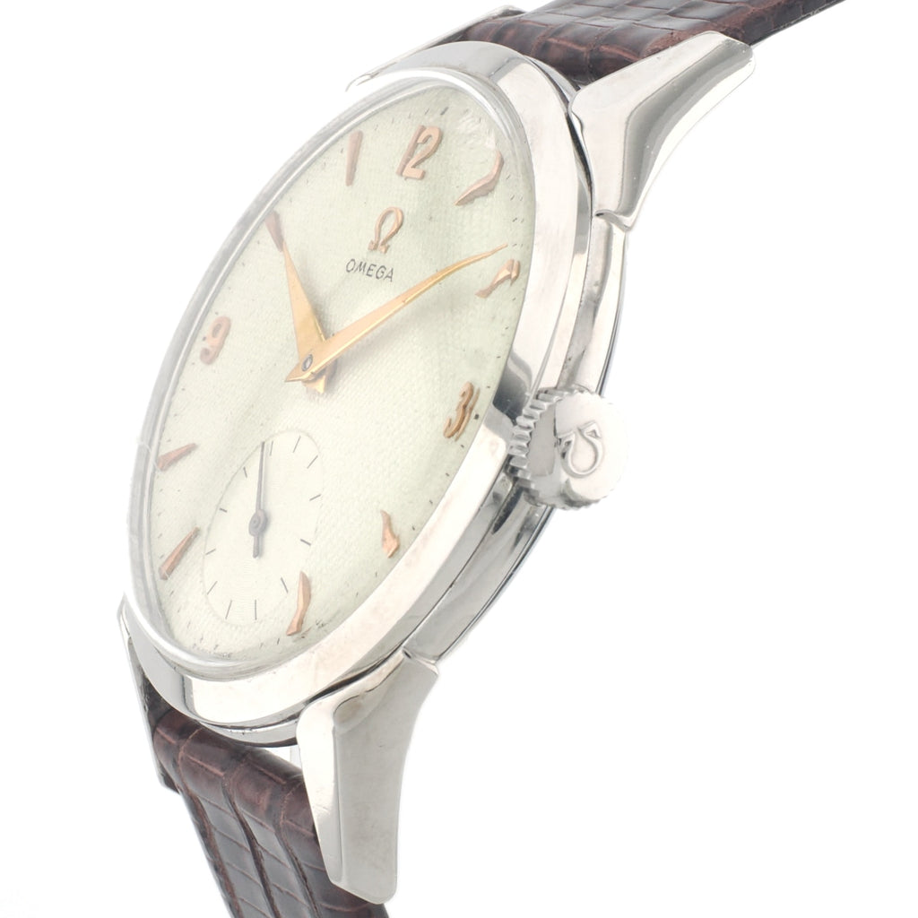 オメガ 30mmキャリバー Ref.2605-9 ハニカムパティナダイヤル Cal.266 手巻 OH済 1952年製