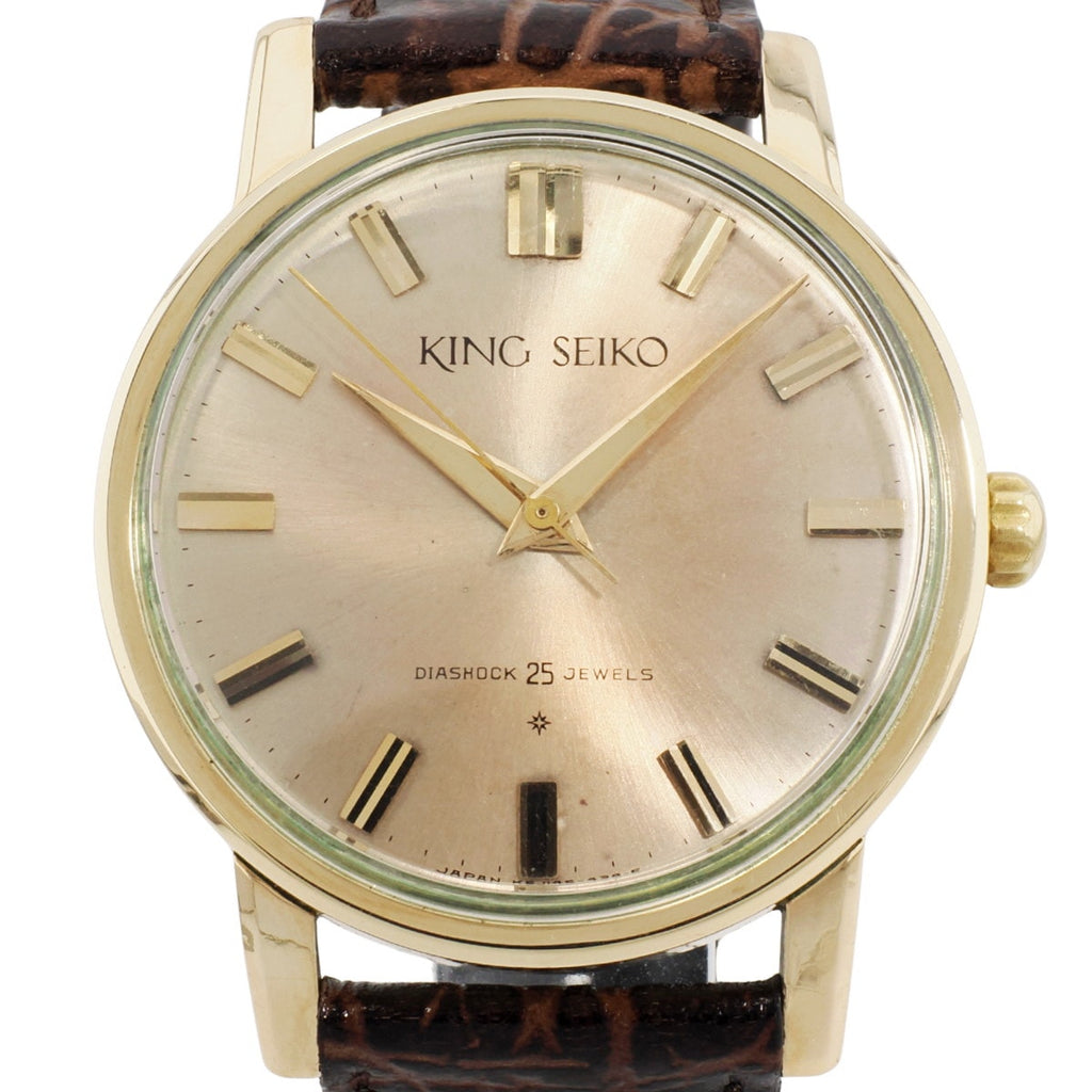 King Seiko 1st J14102 SD Dial Gold Filled 14K Manual Winding O.H. 1963 (Showa 38)