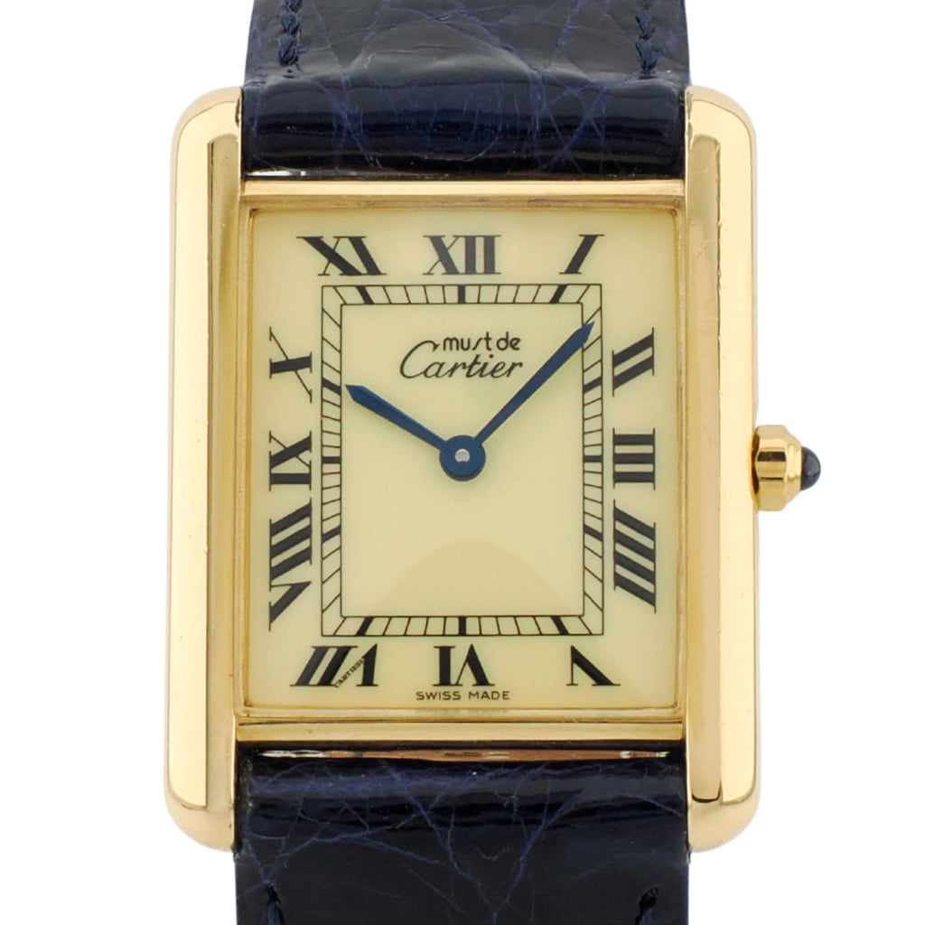 [April 2026 Official Complete Service Completed] Cartier Must Tank LM Ref. 681006 Quartz, Dial, Hands, and Glass Replaced