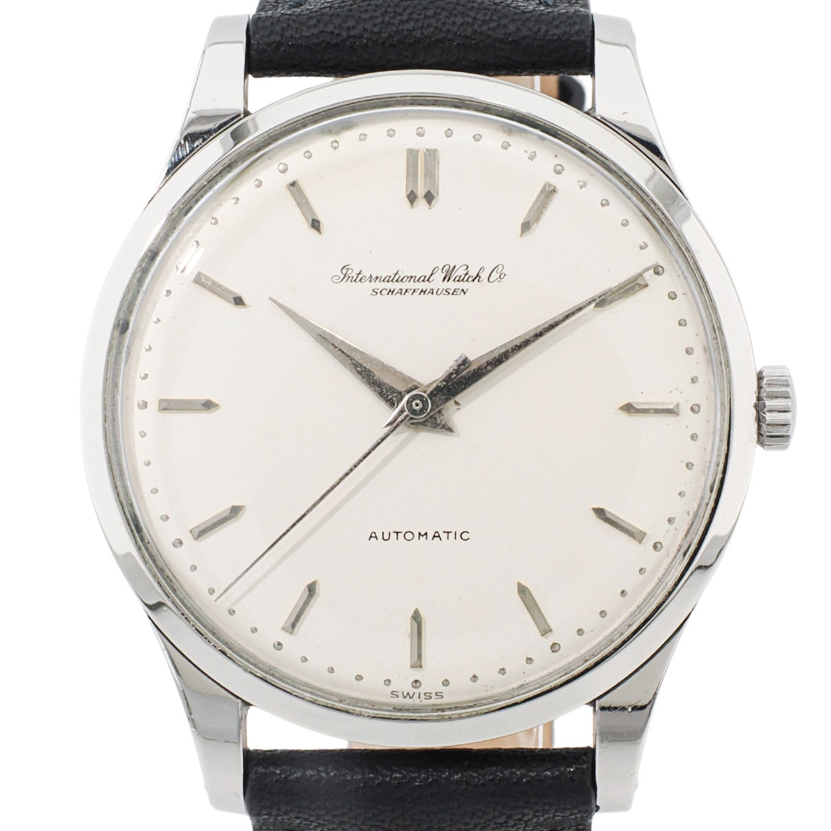 IWC ヴィンテージ Cal.853 ペラトン式 自動巻 SS 筆記体ロゴ 1963年製【OH済】
