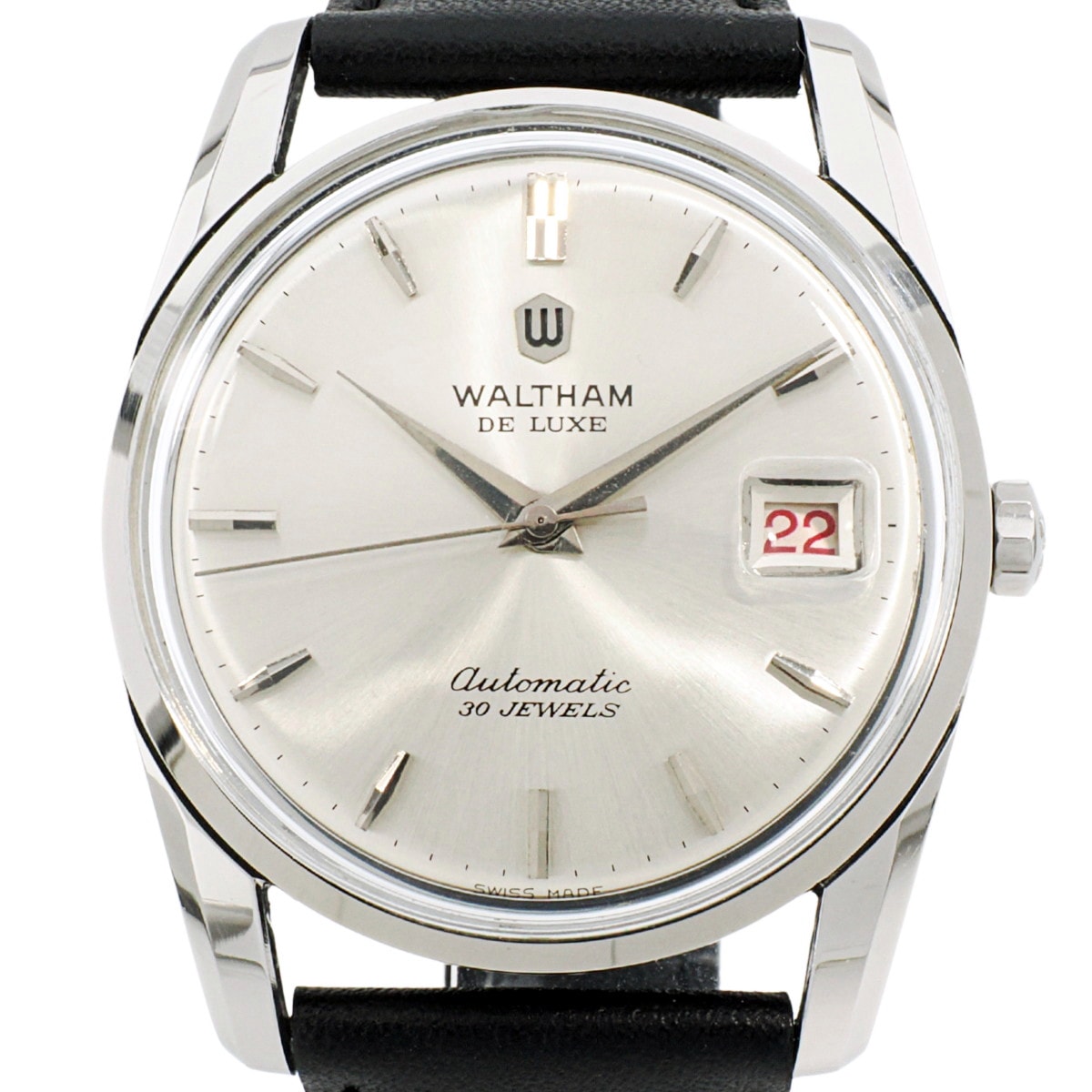 Waltham De Luxe 30 Jewels, Red Gold Movement (ETA 1700/01), Automatic, Serviced, 1960s