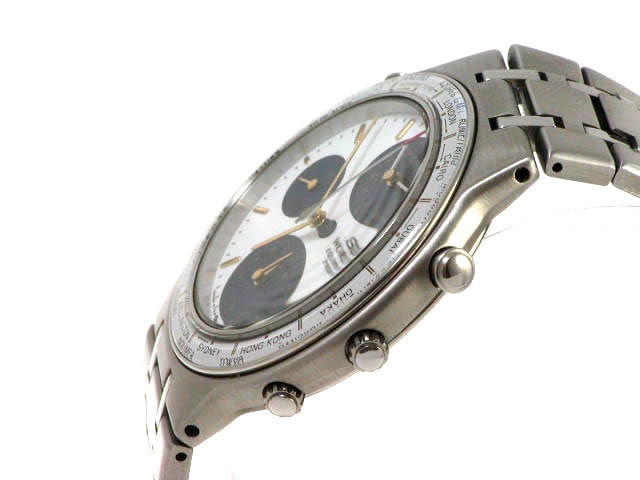 セイコー ワールドタイム GMT アラーム クオーツ 5T52-7A00 USED　