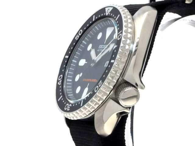セイコー 海外逆輸入 ダイバーズ SKX007K2 ブラックモンスター 自動巻 USED