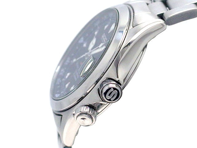 セイコー アルピニスト SCVF005 4S15-6000 黒文字盤 自動巻 OH済 USED