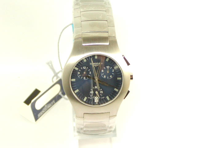 ロンジン オポジション クロノグラフ ブルーダイヤル 並行輸入新品