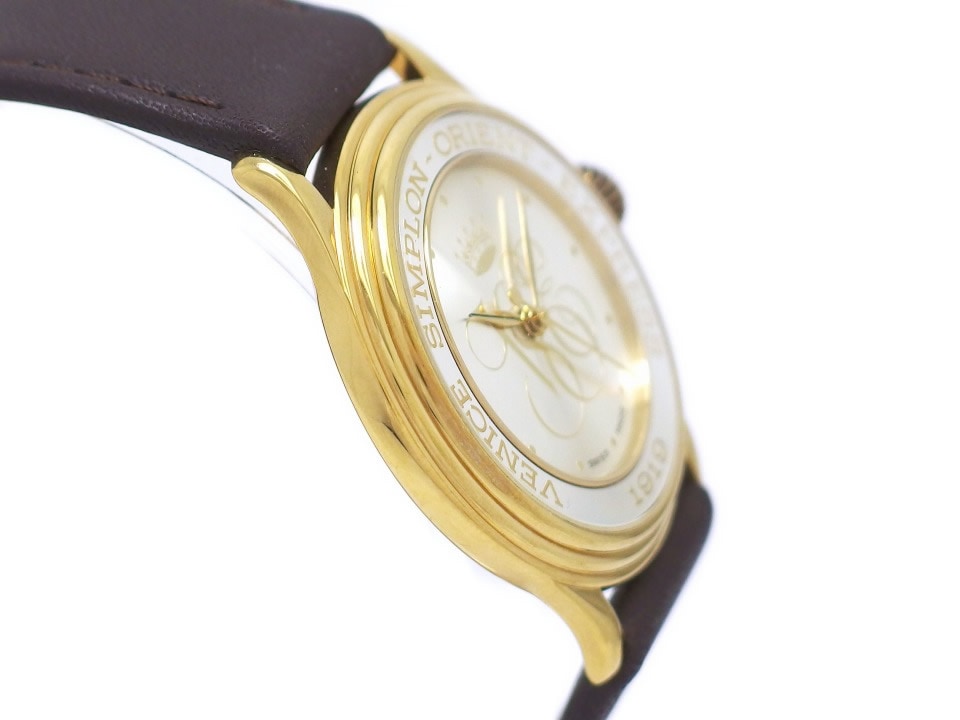 VSOE ベニス シンプロン オリエント エクスプレス 1919 金メッキ ETA2892-2 21石 自動巻 USED