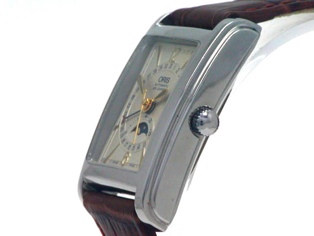 オリス レクタンギュラー ムーンフェイズ B7460 自動巻 OH済 USED