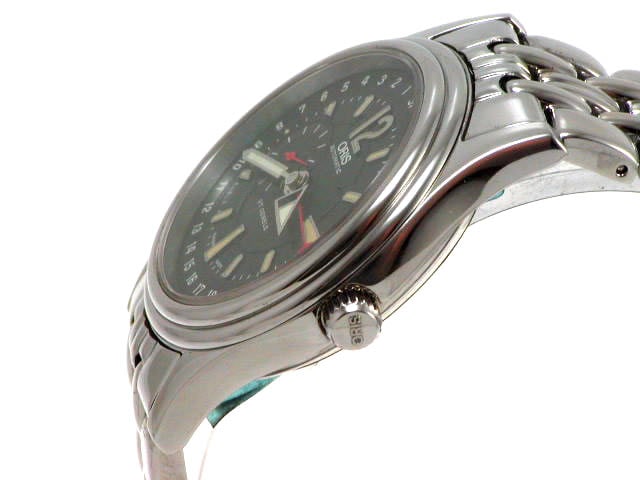 絶盤 オリス クラシック モダン SS 37mm 640 7476 GHM 自動巻 黒文字盤　