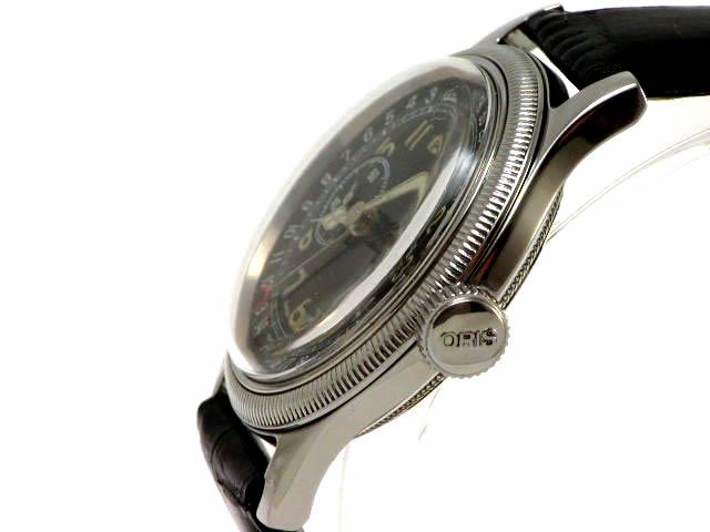 オリス ポインターデイト スモールセコンド 36m 黒文字盤 640 7463B USED Oris