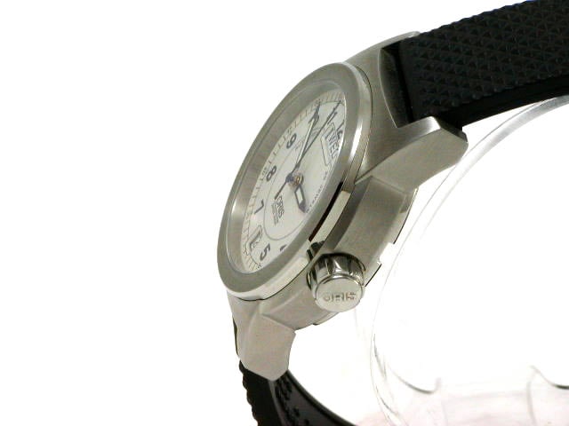絶版 オリス ビッグクラウン BC3 径35mm ラバー シルバー 635 7501 41 61R