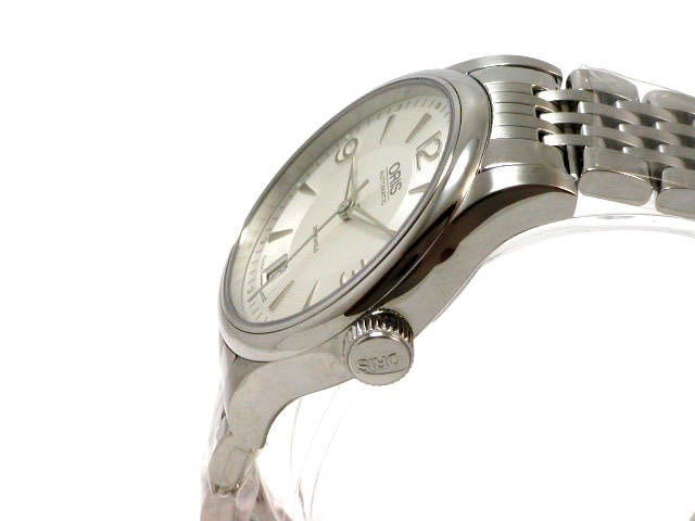 オリス クラシック φ37.0mm シルバー文字盤 SSブレス
