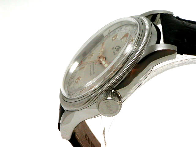 オリス ビッグクラウン ポインターデイト シルバー文字盤 カーフベルトφ40mm