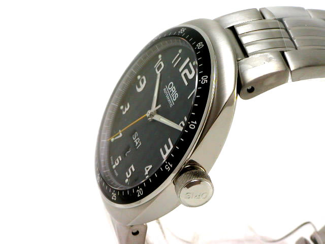 2007年発売 オリス TT3チタン デイデイト カーボンダイヤル ブレス 635 7588 70 67M