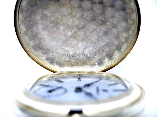 アエロ シルバー925 純銀懐中時計 55654A901 手巻 OH済 USED