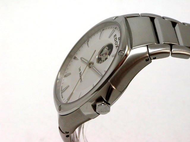 エドックス Les Bemonts 自動巻 白文字盤 SSブレス 35002-3AIN 新品