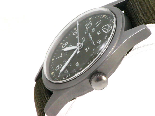 ハミルトン アメリカ軍 ミリタリーウオッチ レプリカ 手巻 USED　
