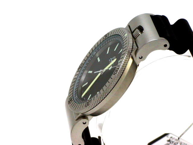ラコ ネイビーシリーズ クオーツ デイト 40mm ラバーベルト 862014　新品 Laco