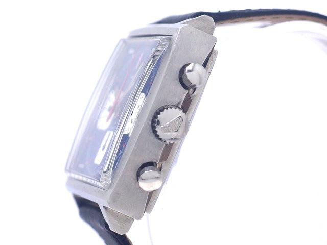 ホイヤー モナコ Ref.73633 ブルーダイヤル 手巻 OH済 1970年代 TAG Heuer
