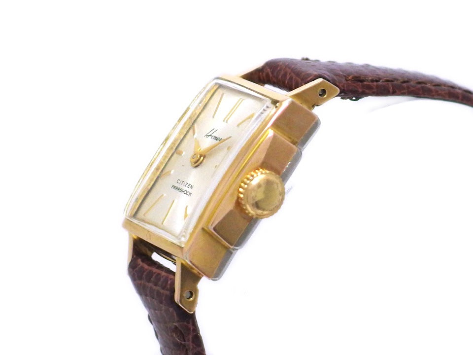 シチズン ハニー レディース GP H6602 スクエアケース 手巻 OH済 昭和37年製 Citizen