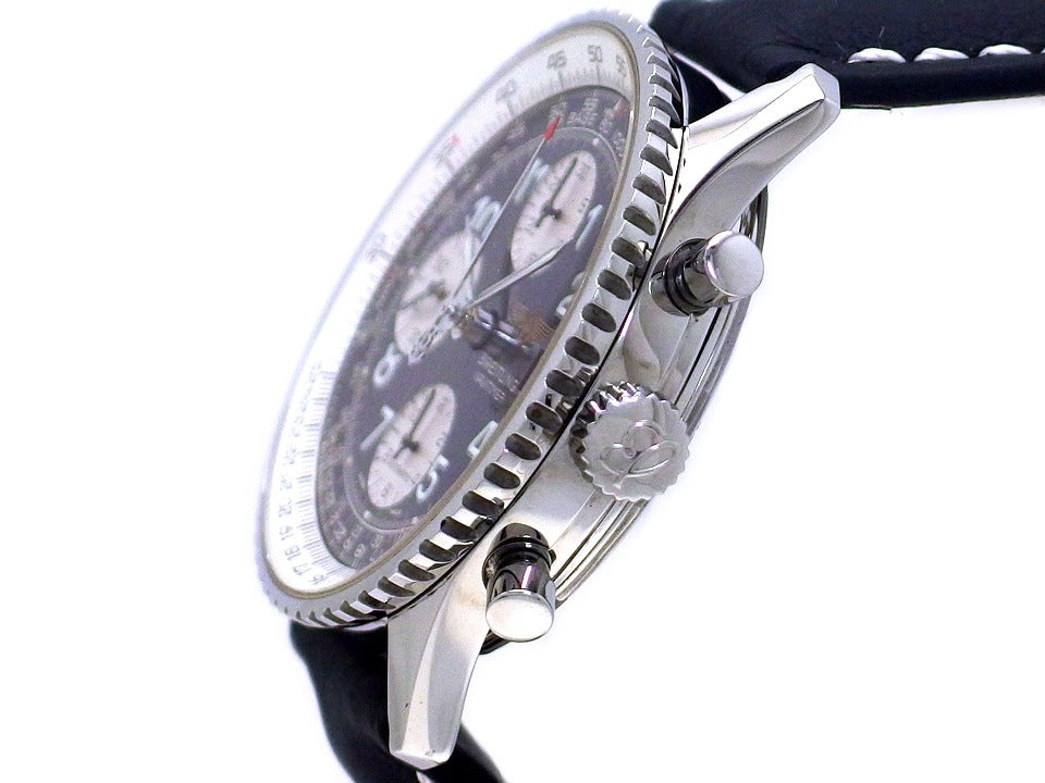 ブライトリング オールドナビタイマー A13322 アラビアインデックス 黒文字盤 自動巻 OH済 2000年頃 USED　Breitling