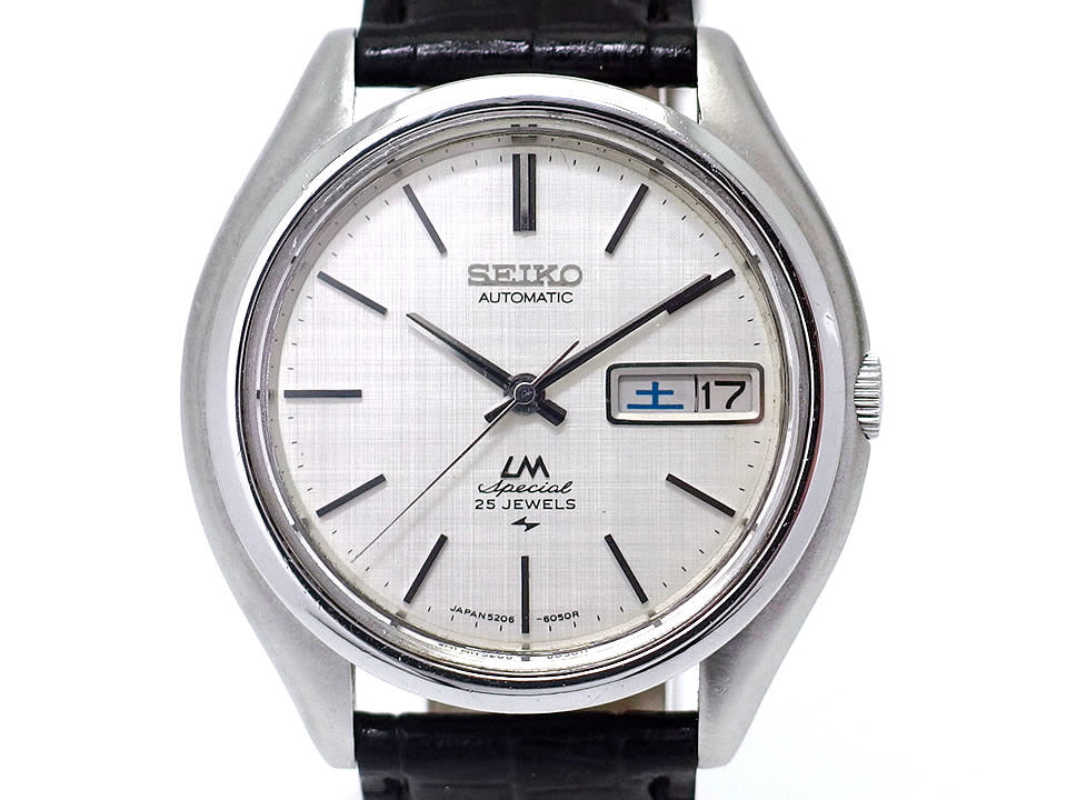 セイコー ロードマチック スペシャル 5206-6061 絹目文字盤 25石 自動巻 OH済 昭和47年製 Seiko