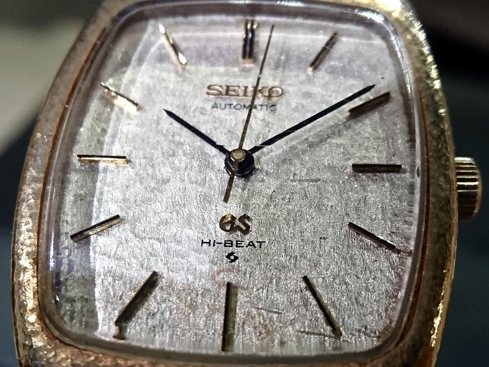 【希少】グランドセイコー 5641-5000 トノー型 18金無垢ケース 自動巻 OH済 昭和48年製 Seiko