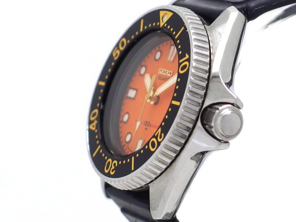 セイコー ダイバー 150m レディース オレンジ文字盤 2625-0010 クオーツ 1983年製 USED Seiko