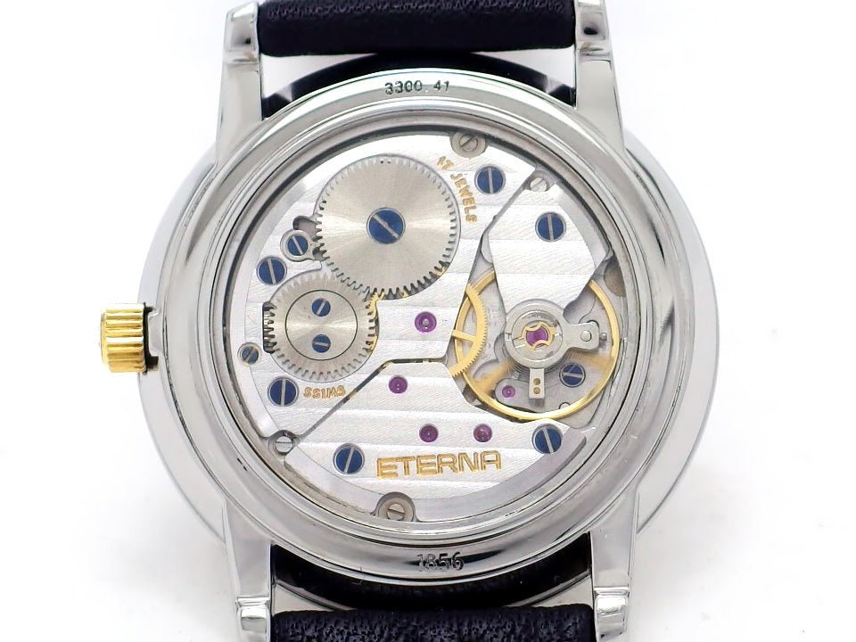 エテルナ 3300.41 スモールセコンド 裏スケルトン 手巻き OH済 1992年購入 USED　Eterna
