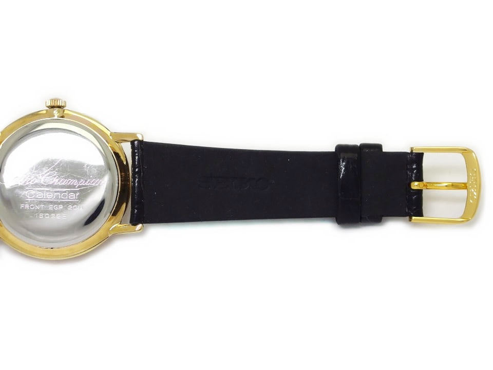 セイコー チャンピオン カレンダー  15032E 金メッキケース 19石 手巻 OH済 昭和37年/1962年製 Seiko