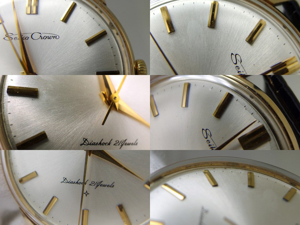 セイコー クラウン 16002 金メッキ Cal.560 21石 手巻 OH済 昭和38年/1963年製 Seiko