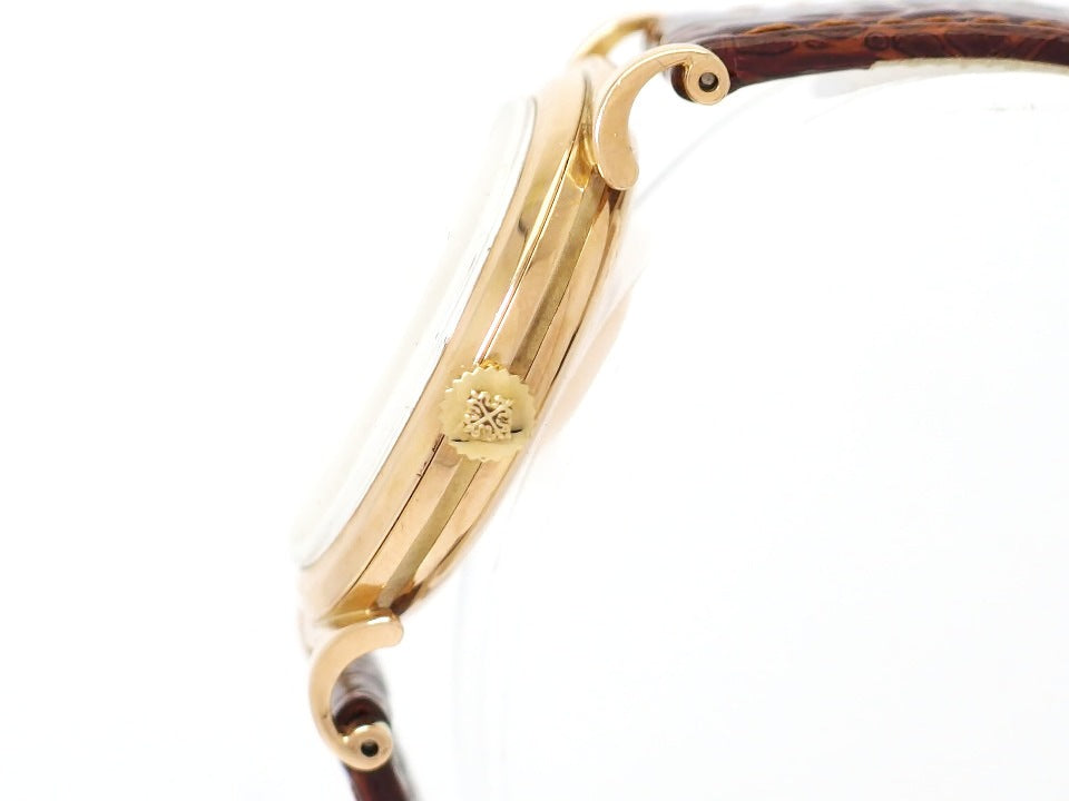Patek Philippe Calatrava Ref. 1491 Scroll Lugs 18K Rose Gold with Archive Cal. 27SC Manual Winding Overhauled 1951