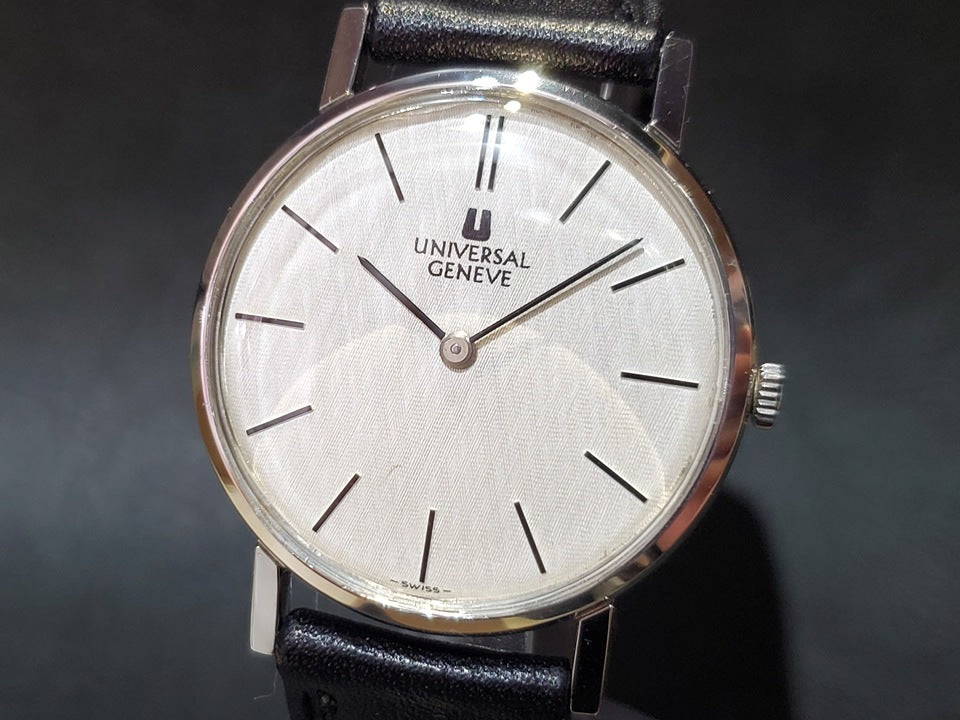 ユニバーサルジュネーブ Ref.842109 32mm ステンレス 純正尾錠 Cal.1-42 17石 手巻 OH済 1970年頃
