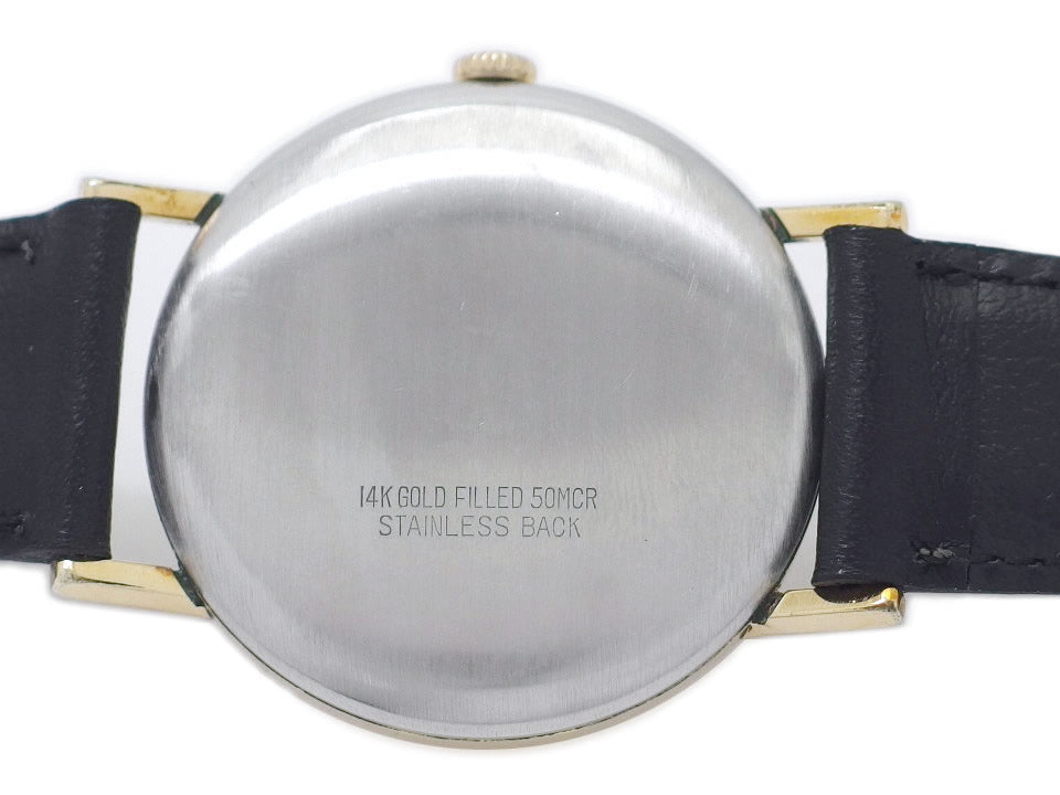 シーマ CYMAFLEX 金張りケース 新品風防 Cal.R459 17石 手巻 OH済 1950年代 Cyma