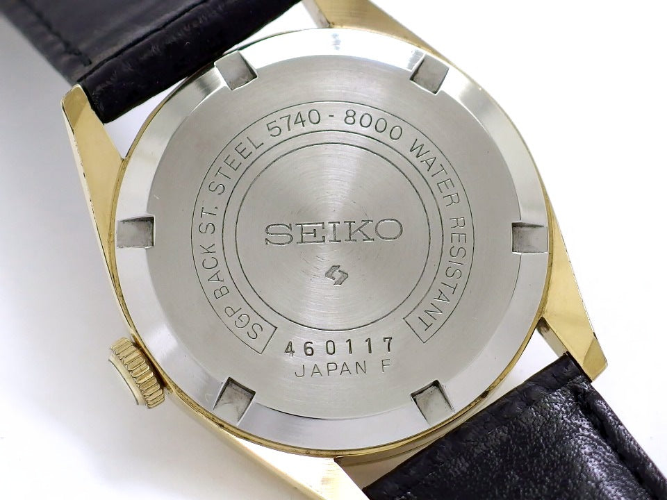セイコー ロードマーベル 36000 5740-8000 金メッキ 絹目文字盤 アラビアインデックス 手巻 OH済 昭和49年/1974年製 Seiko